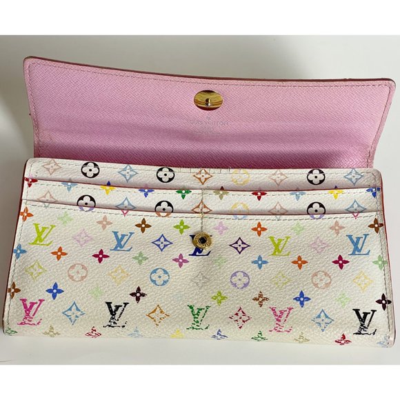 Louis Vuitton | Takashi Murakami Multicolor Monogram Sarah Wallet - Picture 8 of 13
